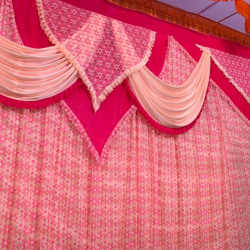 Designer Curtain -10 FT X 18 FT - Made Of 24 Gauge Brite Lycra