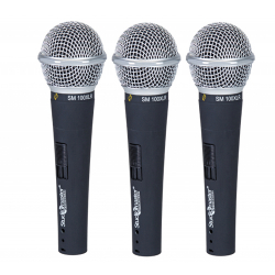 Studiomaster - Wireless - Trio 100 (SM 100 x 3) Microphone - Black Color