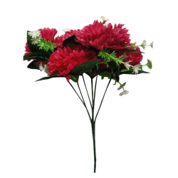 13 Inch - Artificial Flower Bunches - Fake Flowers Bunch for Wedding - Reception - Pink Color