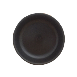 5 Inch Round Chat Plate - Snack Plate - Pani Puri Plate - Made Of Food Grade Virgin Plastic - Black Color