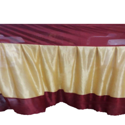 Table Cover Frill - 10 FT - Made Of Bright Lycra Cloth