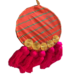 Wall Hanging Jhumar -12 Inch - Made of Woolen