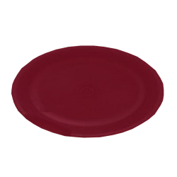 6 Inch - Round Plate - Chat Plate - Made Of Food-Grade Plastic Quality - Brown Color
