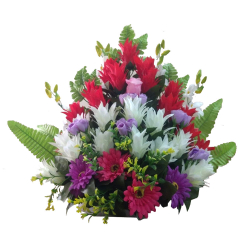 Artificial Flower Bouquet - 1.5 FT X 1.5 FT - Made of Plastic