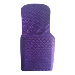 Chair Cover Without Handle - Made Of Emboss Velvet Cloth