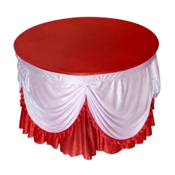 Round Table Cover - 4 ft x 4 ft - Made of Bright Lycra Cloth