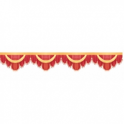 10 FT - Jhalar - Mandap Jhalar For Wedding & Party - Made Of Heavy Brite Lycra Cloth