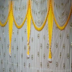 Mandap Stage Parda - 10 FT X 15 FT - Made of Brite Lycra