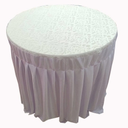 Round Table Cover - 4 FT X 4 FT - Made of Premium Quality Lycra Cloth