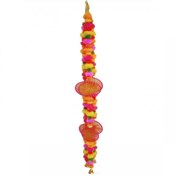 RajasthaniLadi Door Hanging - 5 FT - Made of Plastic & Woolen