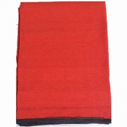 9 FT X 18 FT Premium - Heavy Acrylic - Dari - Dhurrie - Rugs - Satranji - Floor Mat - Made of cotton - Red Color - Weight - 5 KG