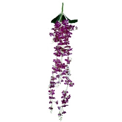 4.25 FT - Plastic Artificial Flower - Latkan - Flower Decoration - Dark Purple Color