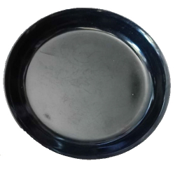 5 Inch - Chat Plates - Snacks Plate - Made Of Food-Grade Virgin Plastic Material - Black Color