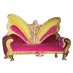 Multi Color - Regular - Couches - Sofa - Wedding Sofa - Maharaja Sofa - Wedding Couches - Made Of Wooden & Metal
