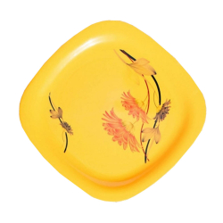 Printed Dinner Plates - 11.50 Inch - Made Of Regular Plastic Material