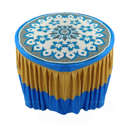 Round Table Cover - 4 FT X 4 FT - Made of Bright Lycra & Top Shannel Fabric Cloth