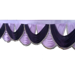 15 Ft  Jhalar - Mandap Jhalar For Wedding & Party - Made Of Heavy Brite Lycra Cloth