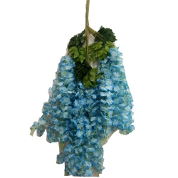 3.5 FT - Plastic Artificial Flower - Latkan - Flower Decoration - Sky Blue Color