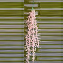 Height - 36 Inch - Artificial Bubble Hanging - Latkan - Flower Decoration - Artificial Hanging - AF 519 - Light Salmon Color