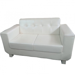 3 Seater Sofa - VIP Sofa - Made Of Steel & Fome - White Color