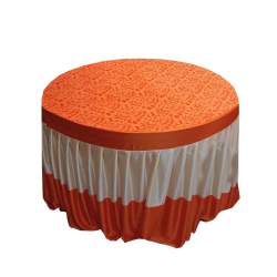 Round Table Cover - 3 FT X 3 FT- Made of Premium Quality Brite Lycra & Top Velvet Fabric Cloth