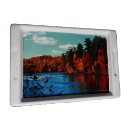 16 Inch X 25 Inch - Serving Printed Tray - Rectangular Shape Tray - Made of Acrylic - Multi Color