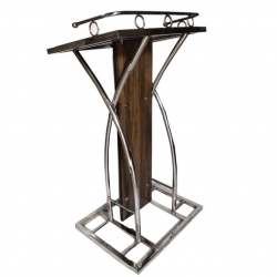 Podium - 4 FT - Made Of Stainless Steel & Wood