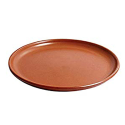 5 Inch - Chat Plates - Snacks Plate - Made Of Food-Grade Virgin Plastic Material - Brown Color