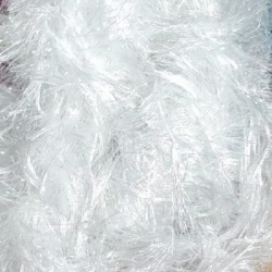 Decoration Sparkled Fur - Made Of Cotton - White Color