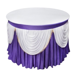 Round Table Cover - 4 ft x 4 ft - Made of Bright Lycra Cloth