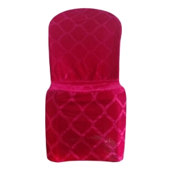 Chair Cover Without Handle - Made Of Emboss Velvet Cloth