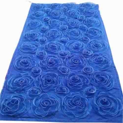 4 FT X 8 FT - Artificial Flower Panel - Back Material Taiwan Cloth - Blue Color