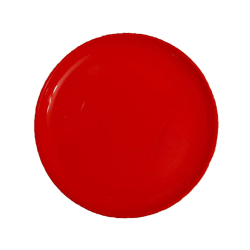 11 Inch - Round Dinner Plate - Dinner Plates With Plain Design - Made Of Food Grade Virgin Plastic - Red Color