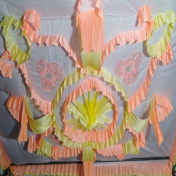 Designer Mandap Ceiling - 18 Ft X 18 Ft - Made Of Taiwan & 26 Gauge Bright Lycra Cloth