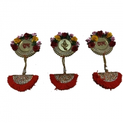 Shubh Labh Hanging Diwali Decoration with Flower Rose.