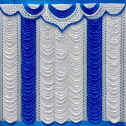 Designer Curtain - Parda -12 FT X 18 FT - Made Of 24 Gauge Brite Lycra