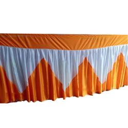 Table Cover Frill - 10 FT - Made Of Bright Lycra Cloth