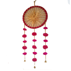 Wall Hanging Jhumar - 14 Inch x 30 Inch - Made of Cloth