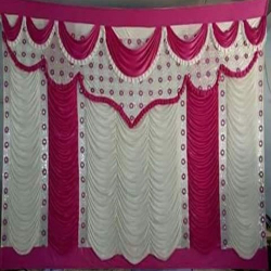 Designer Curtain -10 FT X 18 FT - Made Of 24 Gauge Brite Lycra