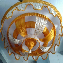 Designer Mandap Ceiling -  Made Of Taiwan & Bright  Lycra Cloth