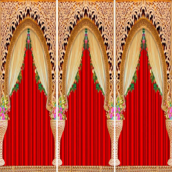 3D Print Curtains -10 FT X 15 FT - Made of Heavy Polyester cloth & High Quality Printing