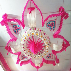 Designer Mandap Ceiling - Top 14 KG Taiwan & Bright Lycra Cloth