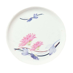 11.50 Inch Dinner Plates - Made Of Food-Grade Regular Plastic Material - Leher Round Shape - Printed Plate.
