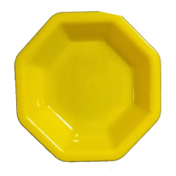 Round Chat Plate - 4.9 Inch - Made Of Plastic