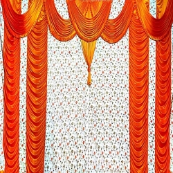 Mandap Stage Parda - 10 FT X 15 FT - Made of Brite Lycra