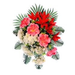 1.5 FT - Artificial Plastic Flower Bouquet - Flower Decoration - Multi Color