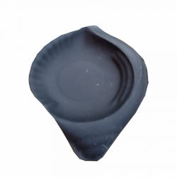 7 Inch - Quarter Plate - Made of Food Grade Plastic - Shank Shape - Black Color