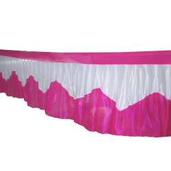 Table Cover Frill  - Counter Jhalar - Made of Bright Lycra