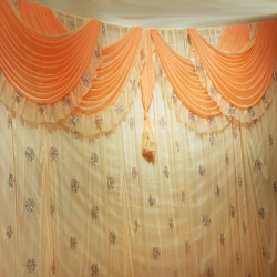Designer Curtain - Parda - 12 FT X 15 FT - Made Of 24 Gauge Brite Lycra
