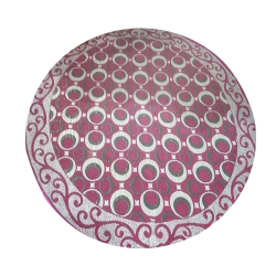 Designer Round Table Top - 4 FT X 4 FT - Made Of Shaline Cloth